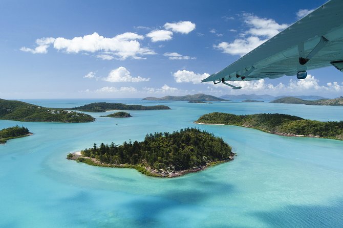 1-Hour Whitsunday Islands and Heart Reef Scenic Flight - Hill Inlet and Whitehaven Beach from above