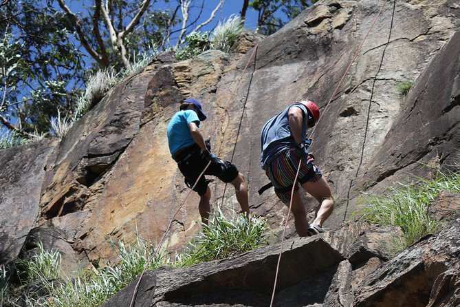 Abseiling the Kangaroo Point Cliffs in Brisbane - Climbing back up to Kangaroo Point