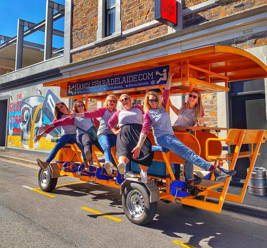Adelaide: HandleBar Bike Tour with Pub Stops & Dinner Option - Victoria Square gives the ride its first pause