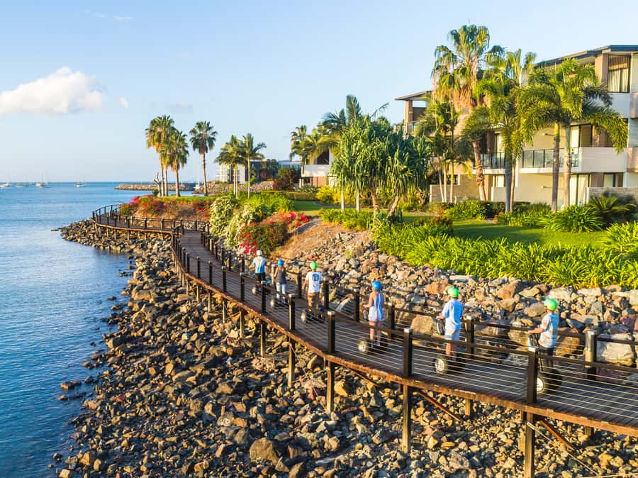 Airlie Beach: 3-Hour Sunset Segway Tour with Dinner - Your first few minutes on the Segway