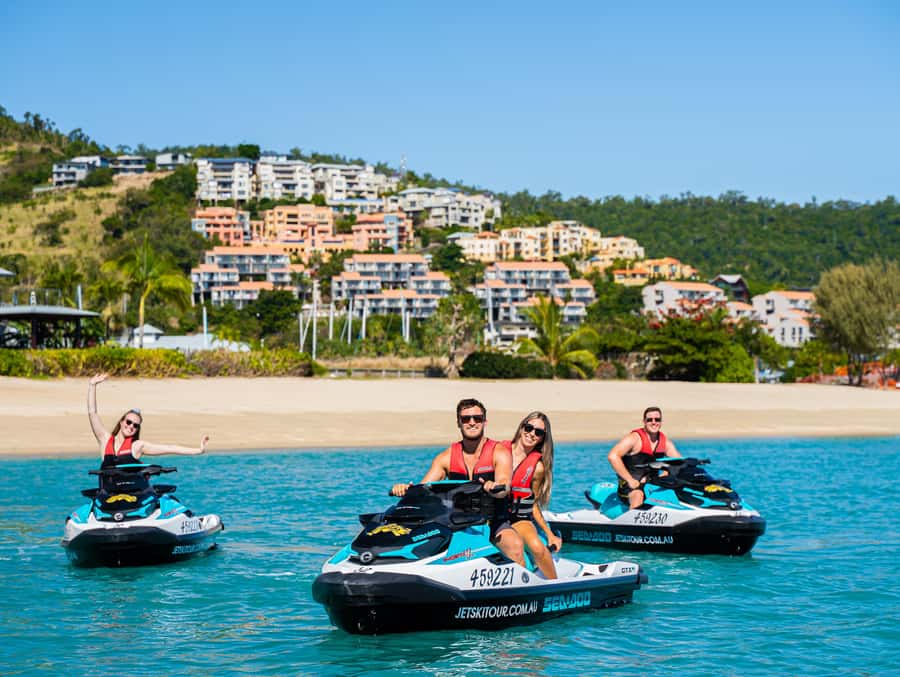 Airlie Beach: Airlie Adventure Jet Ski Tour - From Airlie Beach pickup to the safety briefing