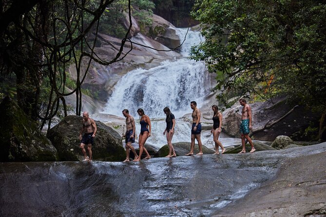 Barefoot Atherton Tablelands Adventure by Cairns Waterfalls - Babinda Boulders and the first rainforest scenery