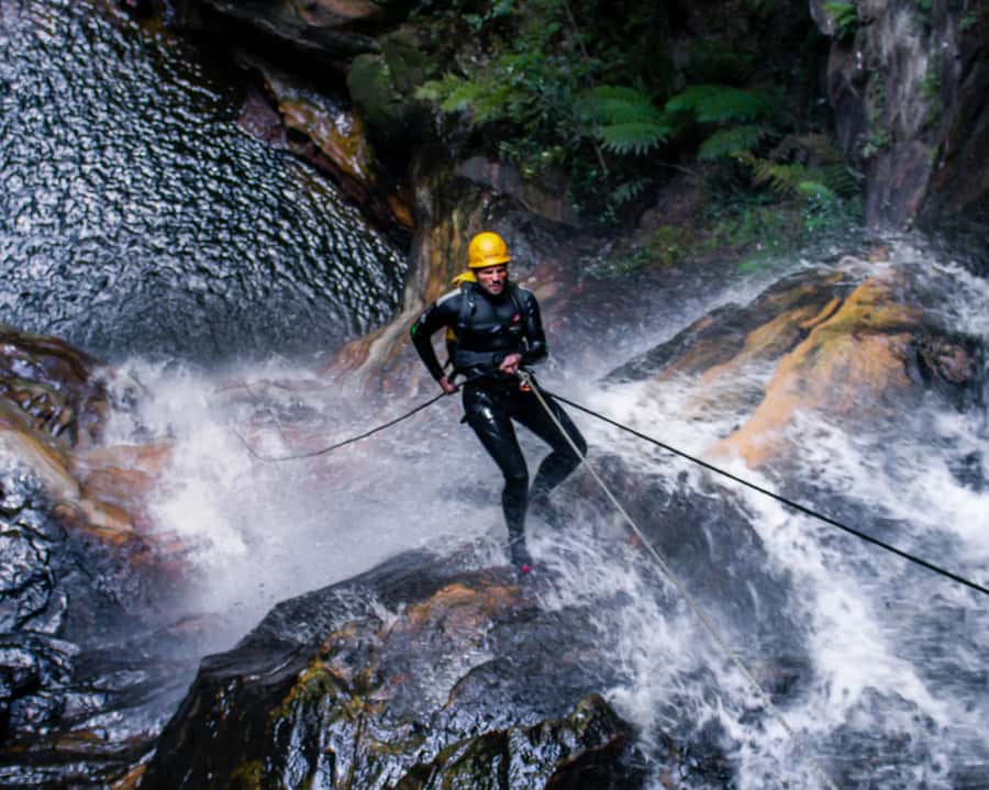 Blue Mountains: Abseiling and Canyoning Experience - A full day of ropes, water, and sandstone cliffs