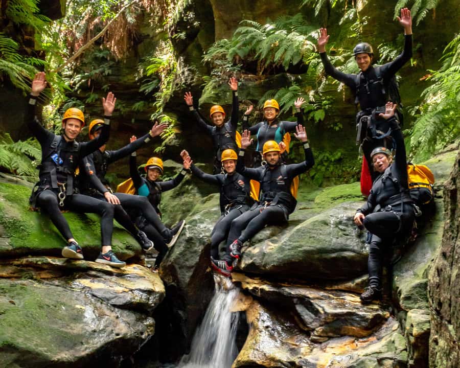 Blue Mountains: Abseiling and Canyoning Experience - The final 30-metre waterfall abseil
