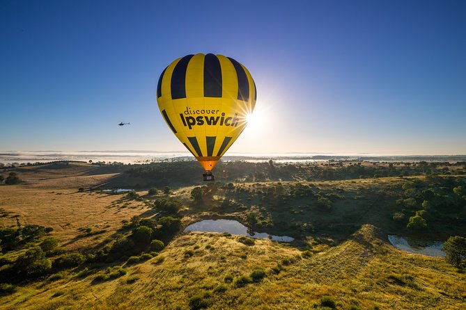 Brisbane's closest Hot Air Balloon Flights - City & Country views - 1 hr flight! - The landing and optional balloon pack-up