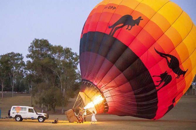 Brisbane's closest Hot Air Balloon Flights - City & Country views - 1 hr flight! - Breakfast at Fourthchild Café and Restaurant