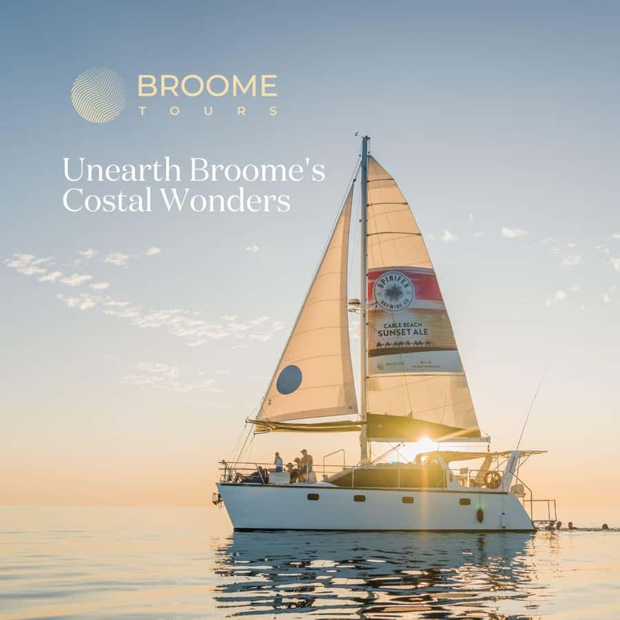 Broome's Iconic Catamaran Sunset Cruise - Walking barefoot into the Indian Ocean