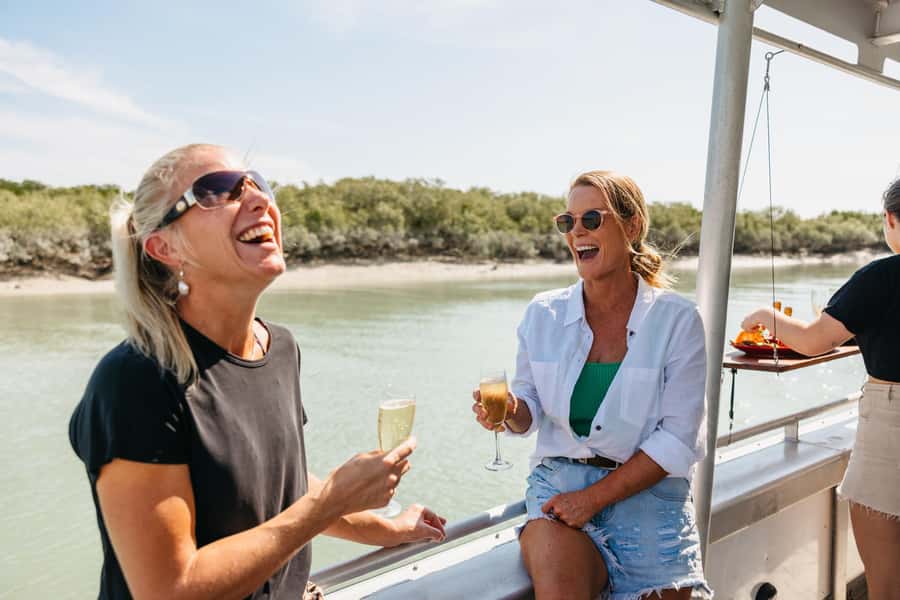 BROOME: SCENIC & PREHISTORIC CRUISE- Wine & Gourmet Platters - Wildlife on the return journey