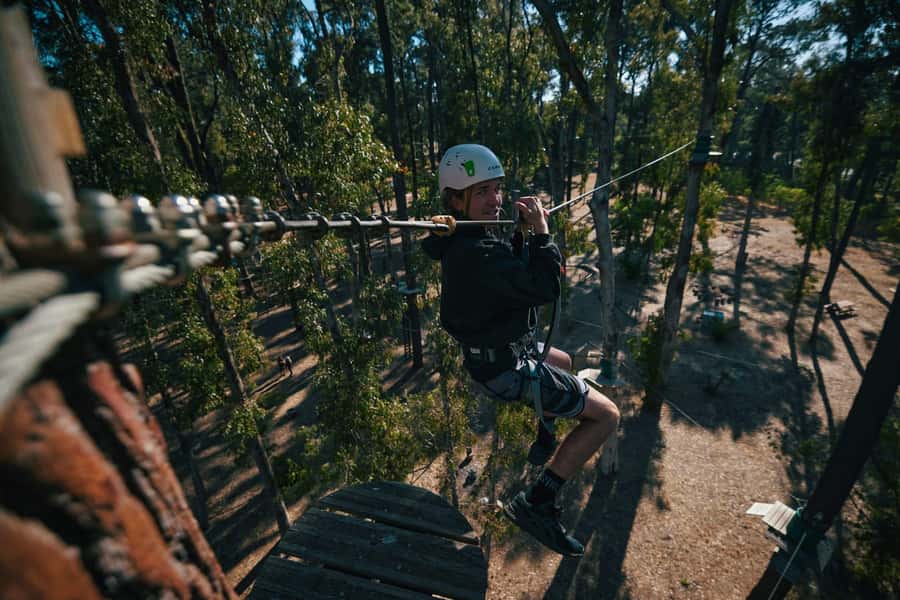Busselton: Forest Adventure with Zip Lining and Rope Course - Starting low in the Busselton forest