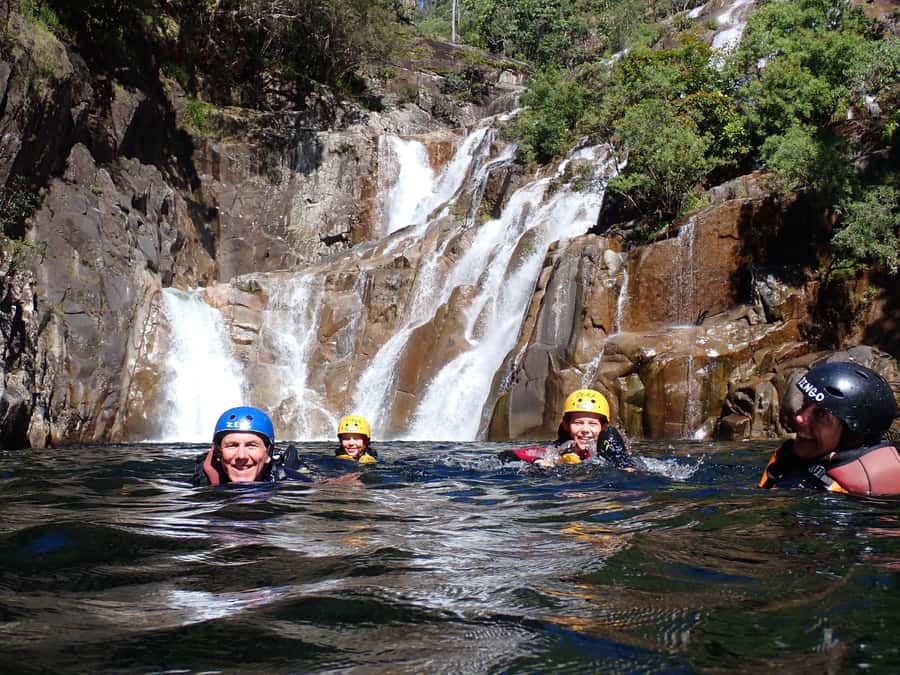 Cairns: Behana Gorge Rainforest Canyoning Tour - Safety briefing before the first jump
