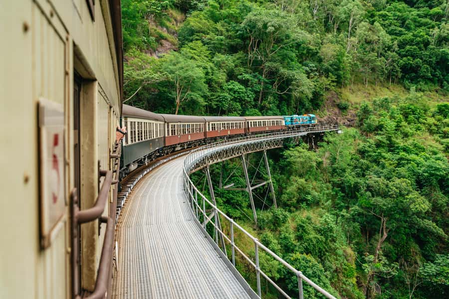 Cairns: Best of the Kuranda Rainforest Full-Day Tour & Lunch - The morning train ride from Cairns