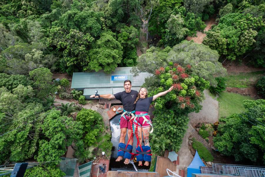 Cairns: Bungy Jump - The 50-meter tower and the view