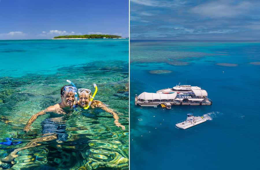 Cairns: Green Island + Moore Reef Activity Platform Combo - Two hours on rainforest-covered Green Island