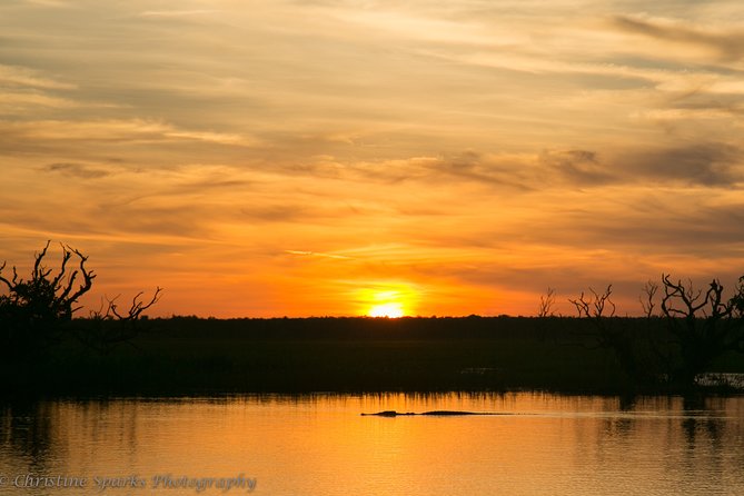 Corroboree Billabong Wetland Cruises - 2 hour Sunset Cruise - The sunset over the floodplains