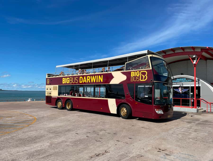 Darwin: Big Bus Open-Top Hop-on Hop-off Tour - The full Red Route from the city outward