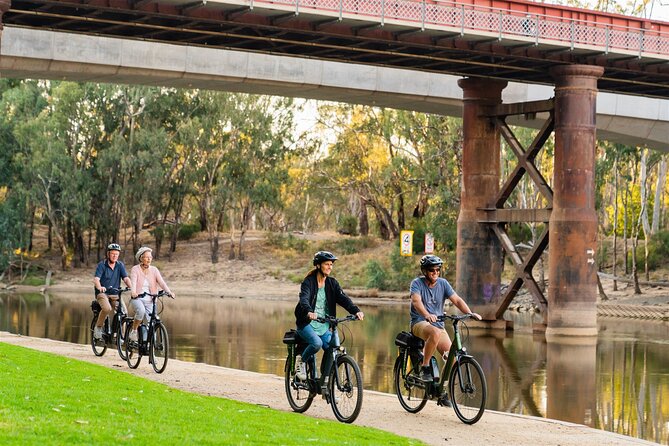 Echuca Guided E-Bike Cycling Tour - Riding the historic Port of Echuca