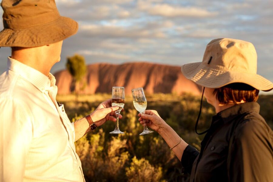 From Ayers Rock Resort: Uluru Sunset Barbecue Dinner - Why this Uluru sunset works so well