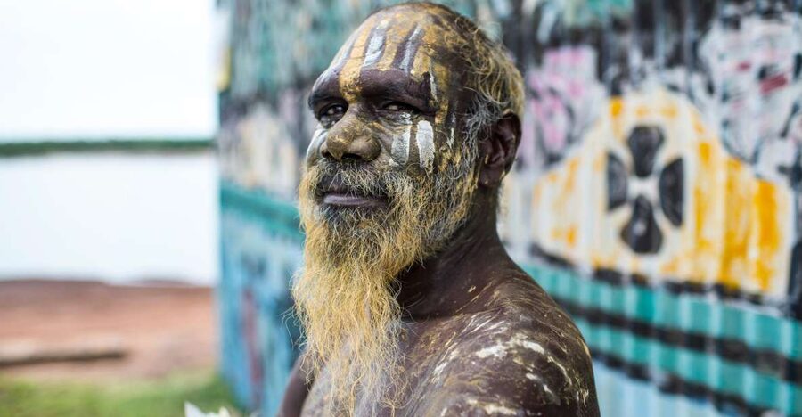 From Darwin: Tiwi By Design Tour by Ferry - A Tiwi welcome with smoke, dance, and damper