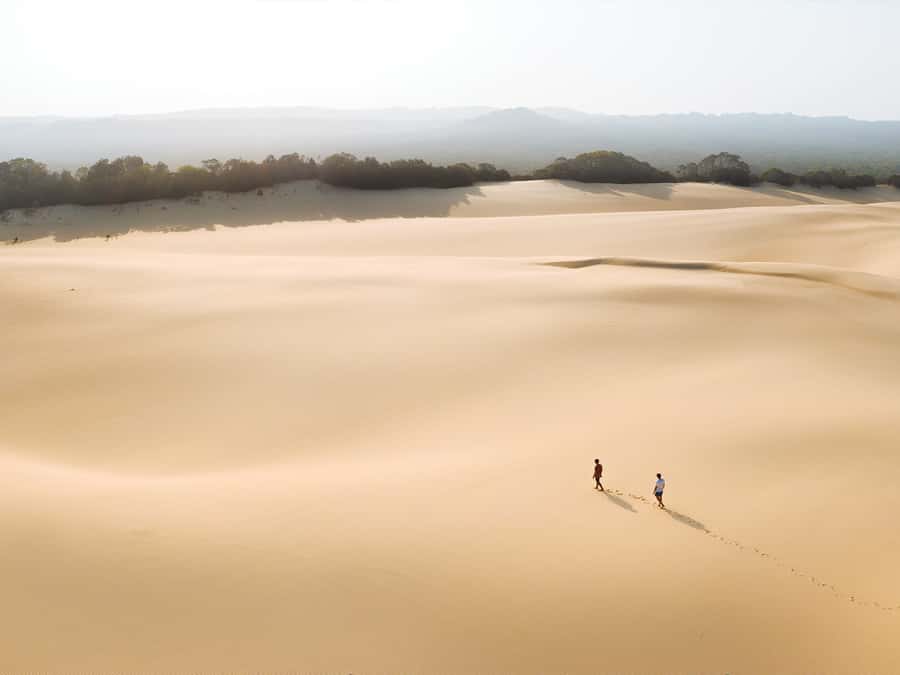 From Hervey Bay: K'gari, Fraser Island Two-Day Coach Tour - Hammerstone Sandblow and Lake Wabby