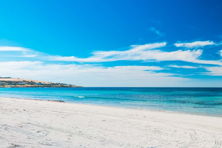From Penneshaw: Kangaroo Island Shore Excursion Tasting Tour - Pennington Bay gives the day a scenic start