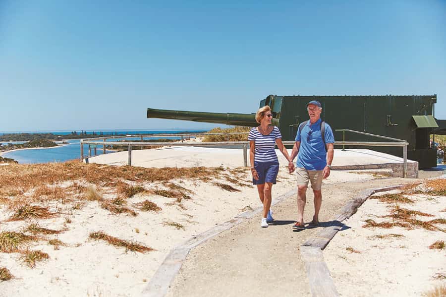 From Perth: Rottnest Island Grand Island Day Tour with Lunch - Captain Hussey train and Oliver Hill