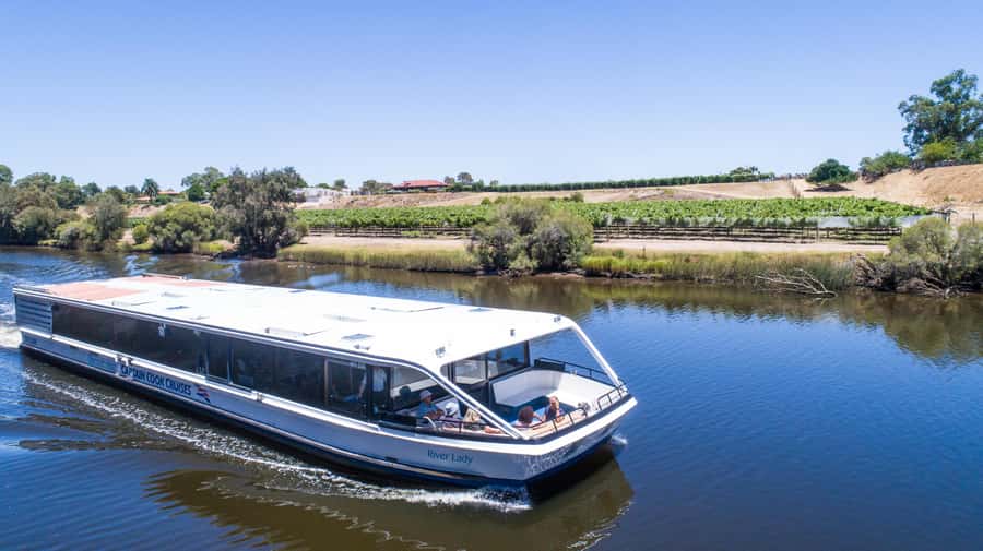 From Perth: Swan Valley Cruise, Winery, Cheese & Lunch - A shared lunch with river views