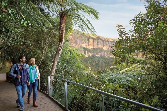 From Sydney: Blue Mountains with Zoo, Koala Photo & Scenic World - Echo Point puts the Three Sisters on center stage