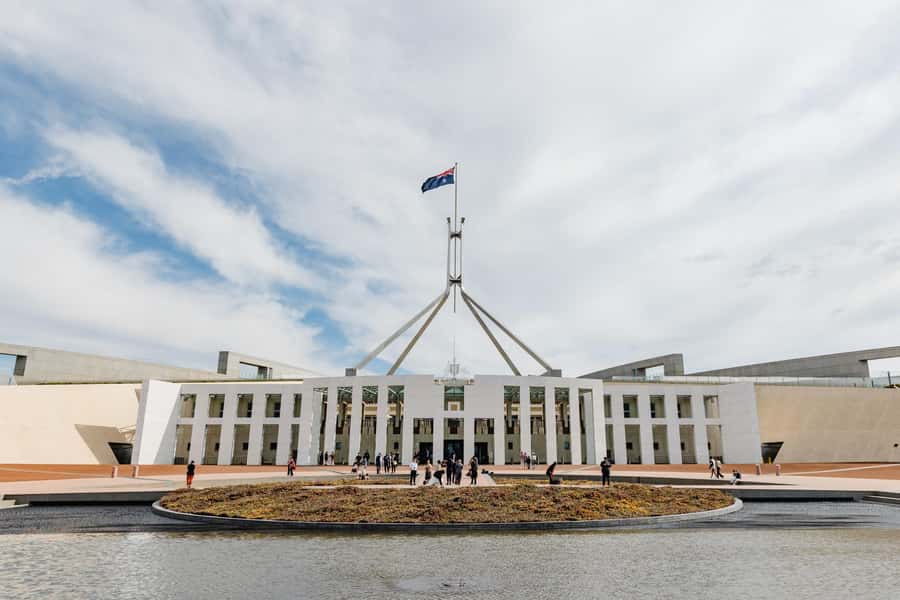 From Sydney: Canberra Day Tour - Parliament House: the architectural centerpiece