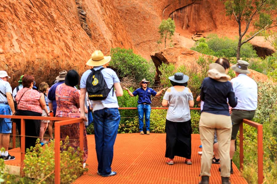 From Yulara: Uluru Tour and Sunset BBQ - Mutitjulu Waterhole adds a quieter perspective