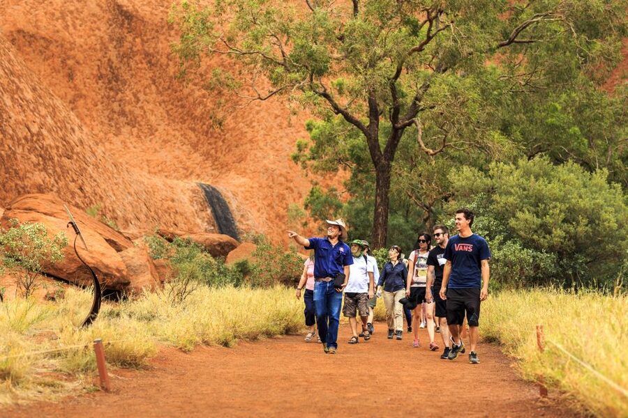 From Yulara: Uluru Tour and Sunset BBQ - Sunset is paired with a proper Australian BBQ