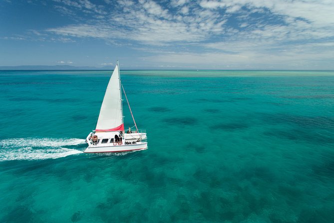 Full-Day Great Barrier Reef Sailing Trip from Cairns - The sail toward Upolu Reef