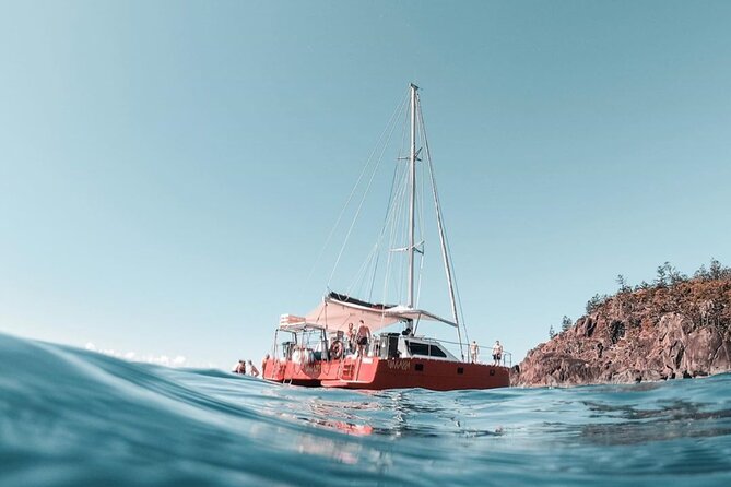Full-Day Whitsunday Sail and Snorkel Adventure with Lunch - Sailing out from Coral Sea Marina