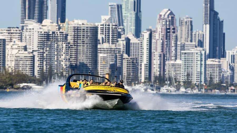 Gold Coast: 1-Hour Extreme Jet Boat Ride - Sovereign Island and the Gold Coast waterfront