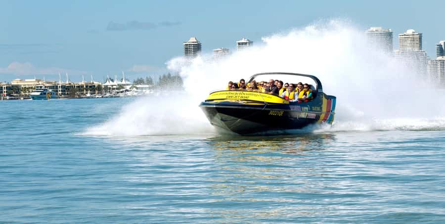 Gold Coast: 1-Hour Extreme Jet Boat Ride - The Broadwater turns the ride up