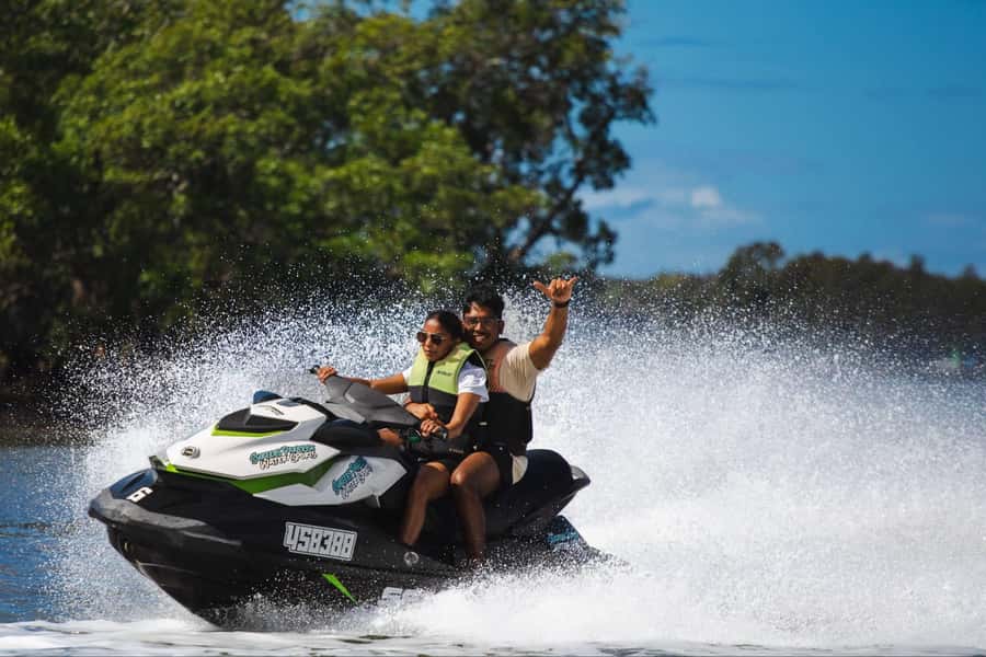 Gold Coast: 1-Hour Jet Ski Ride -No slow zones + Free Photos - What the high-speed section feels like