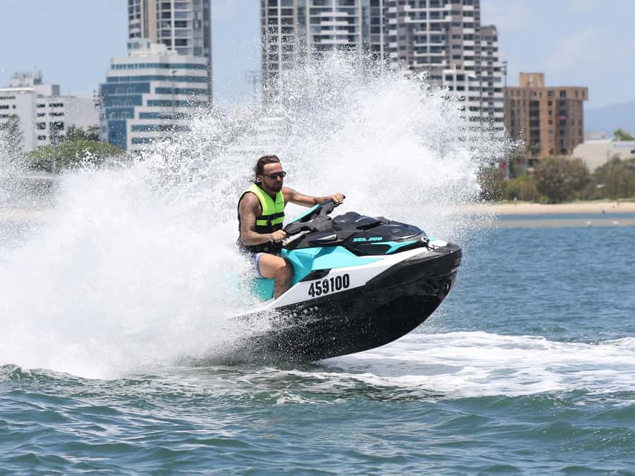 Gold Coast: 1-hour Jet-Ski Safari -No Slow Zones + Free Pics - Riding the Seadoo GTS