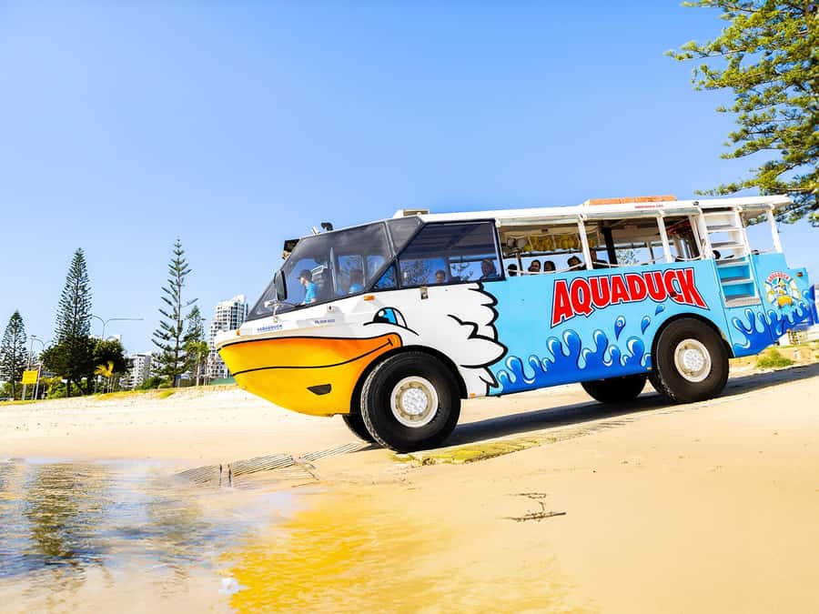 Gold Coast: 1-Hour Land and Water Duck Tour - The famous splashdown