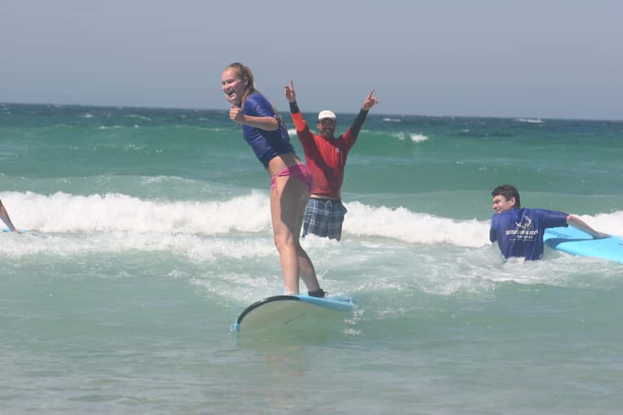 Gold Coast: 2-Hour Private Surf Lesson with Photo Package - Learning to stand on a surfboard