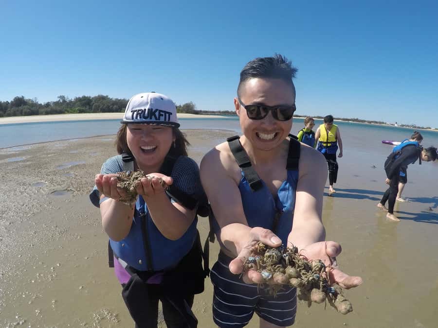Gold Coast: Kayaking & Snorkelling Tour with Fish Feeding - Reaching the man-made island