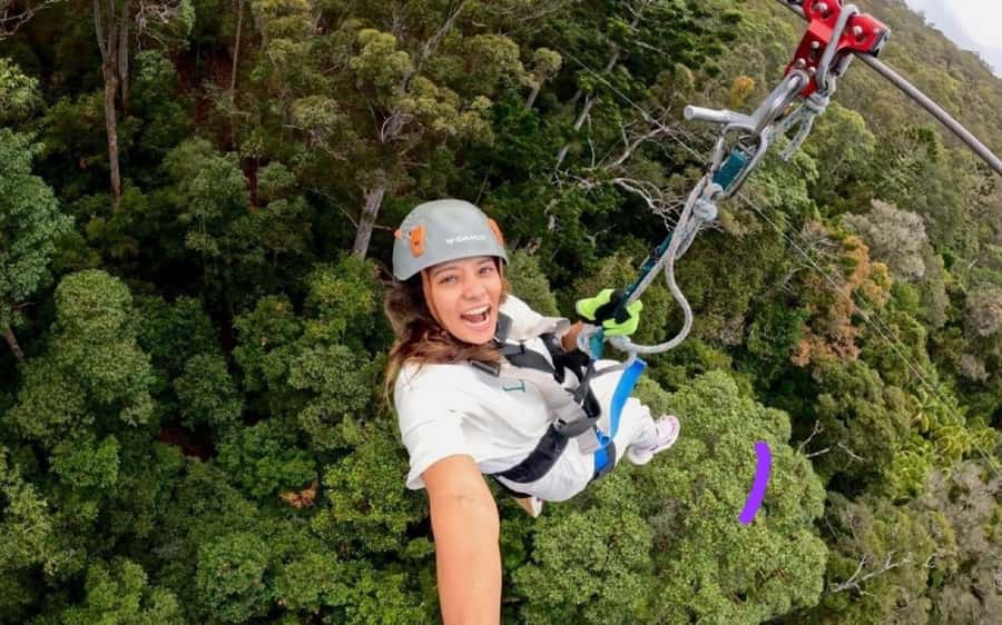 Gold Coast: Tamborine Mountain Canyon Flyer Zipline Tour - The scenic ride and first safety lesson