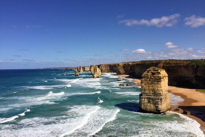 The Twelve Apostles and the limestone cliffs of the Great Ocean Road from the air