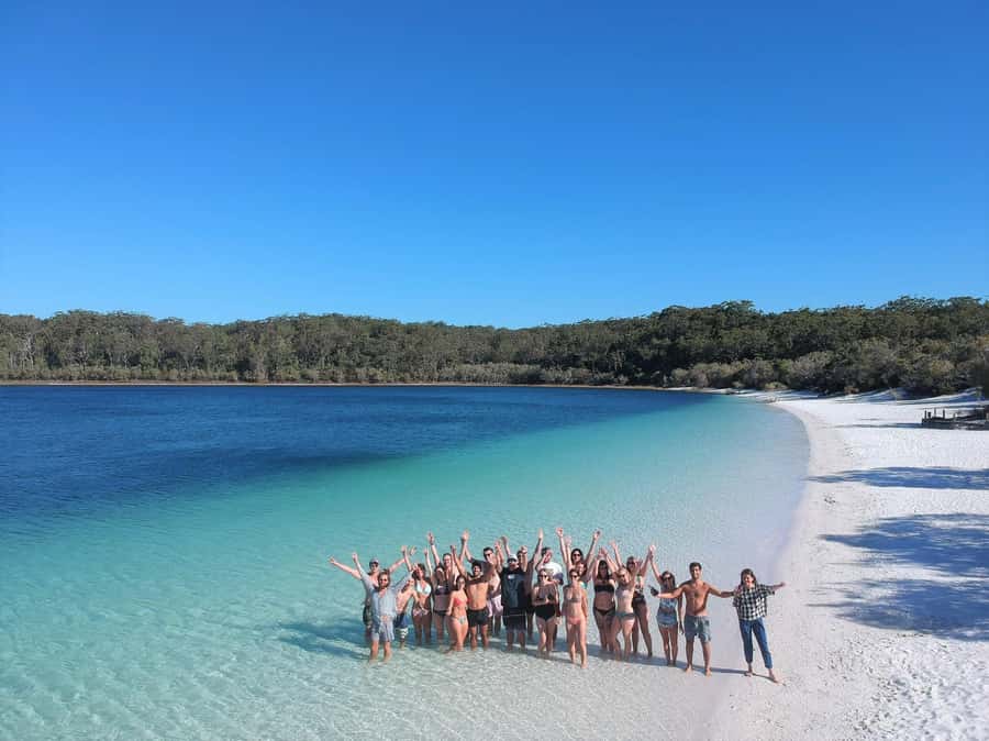 Hervey Bay to K'gari/Fraser Island 3-Day Tour (Beach House) - Driving a pink 4WD on the island