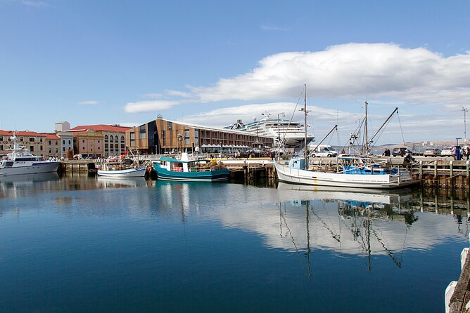 Hobart Shore Excursion: Hobart Attractions Bus - Battery Point shows Hobart at street level