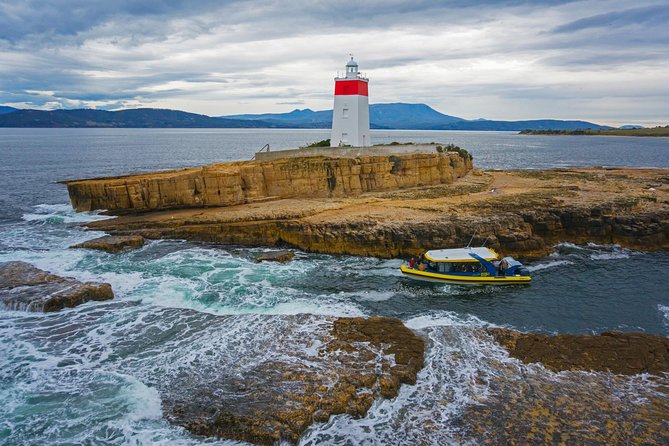 Hobart Sightseeing Cruise including Iron Pot Lighthouse - Passing Iron Pot into Storm Bay