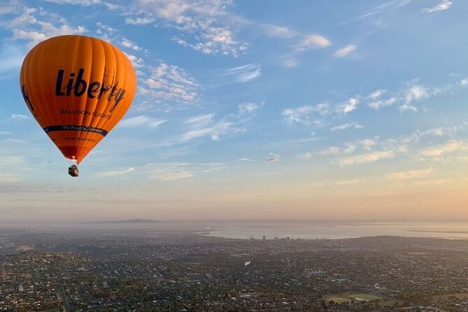 Hot Air Balloon Flights Geelong (The Great Ocean) + Breakfast - Sunrise over Geelong, one quiet hour above the coast