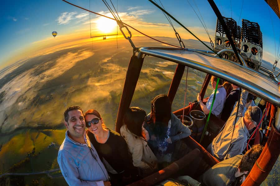 Hunter Valley: Sunrise Balloon Ride with Bubbly Breakfast - The sunrise flight above Pokolbin, Lovedale, and Rothbury