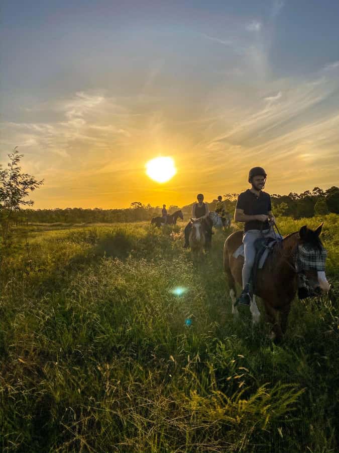 Hunter Valley: Sunset Horse Riding Tour 90min - A sunset ride with the Broken Back Range in view
