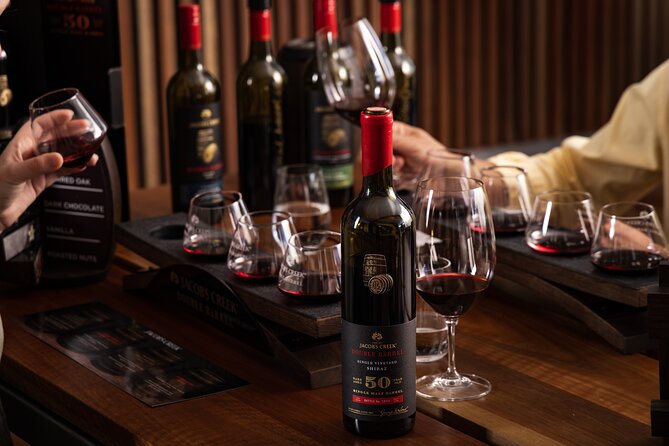 Jacob's Creek Double Barrel Experience - The tasting: Shiraz, Cabernet Sauvignon, and Rare 50YO