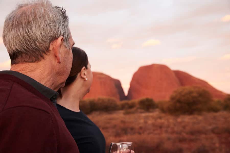 Kata Tjuṯa Sunset Tour with Sparkling Wine and Cheeseboard - What the sunset viewing is really like