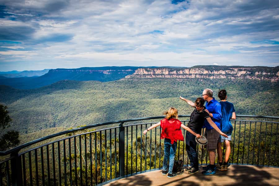 Katoomba: Blue Mountains Full-Day Hop-On Hop-Off Bus Tour - Stop 6 and the walk to Echo Point